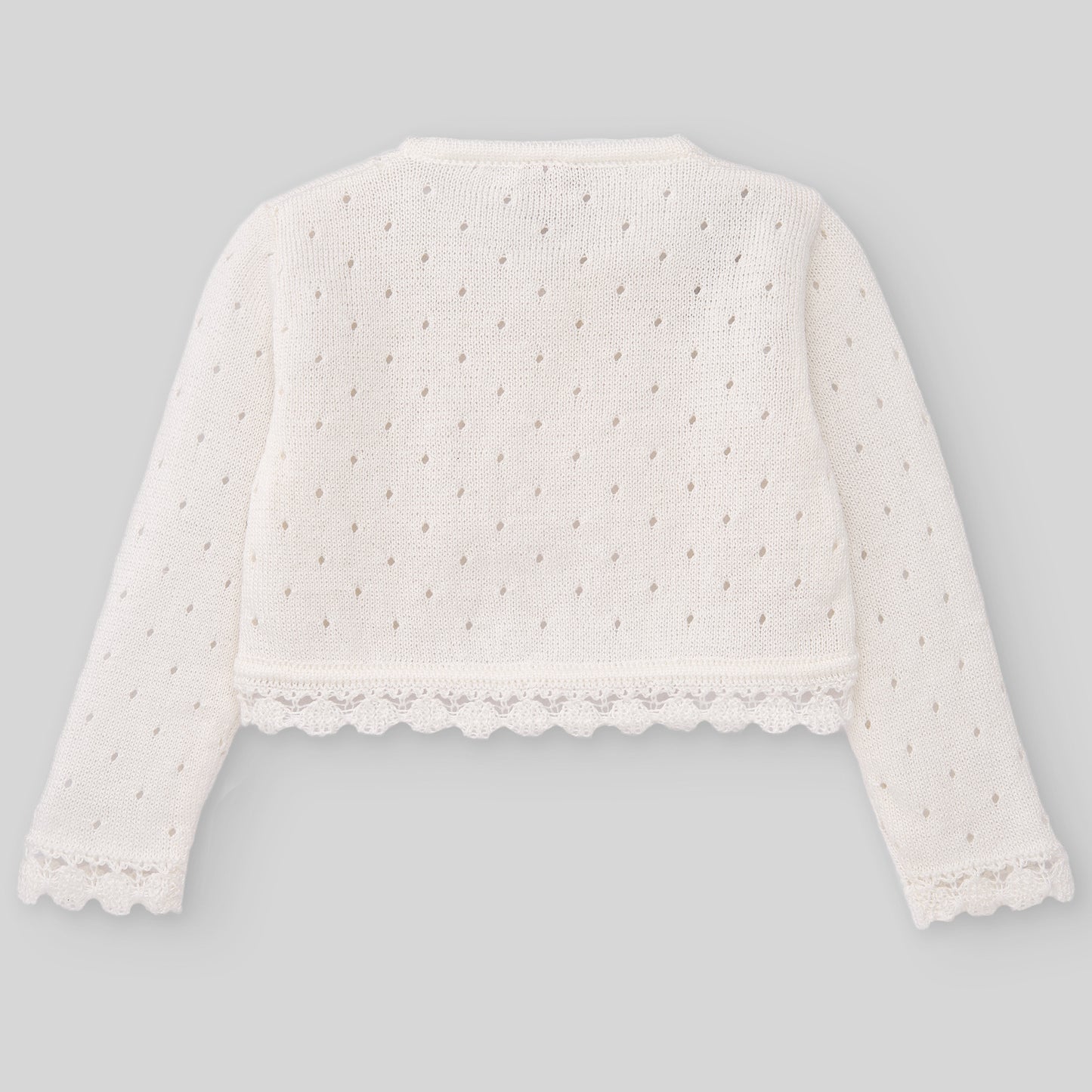 PAZ RODRIGUEZ Bolero Raw Openwork Cotton Thread