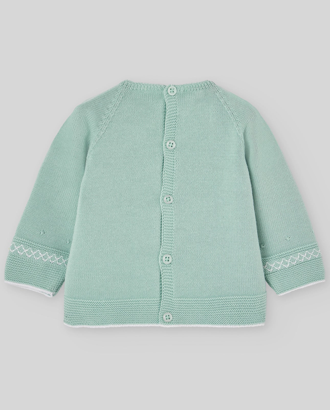 PAZ RODRIGUEZ Tutiina 2 pezzi + Cappellino Verde Acqua-Bianco Cotone Primavera-Estate