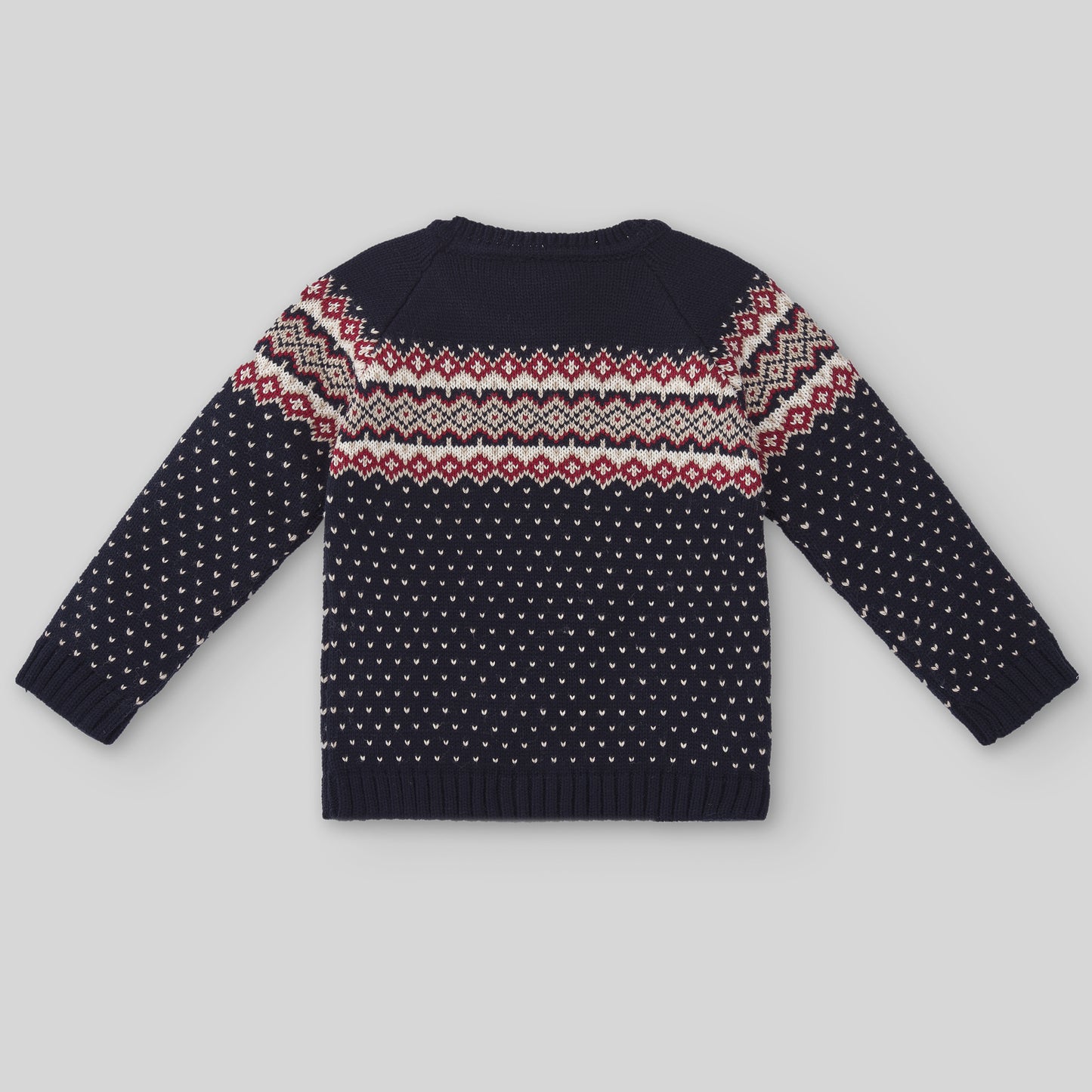 PAZ RODRIGUEZ Norwegian Wool Sweater Blue-Cream-Borbeaux