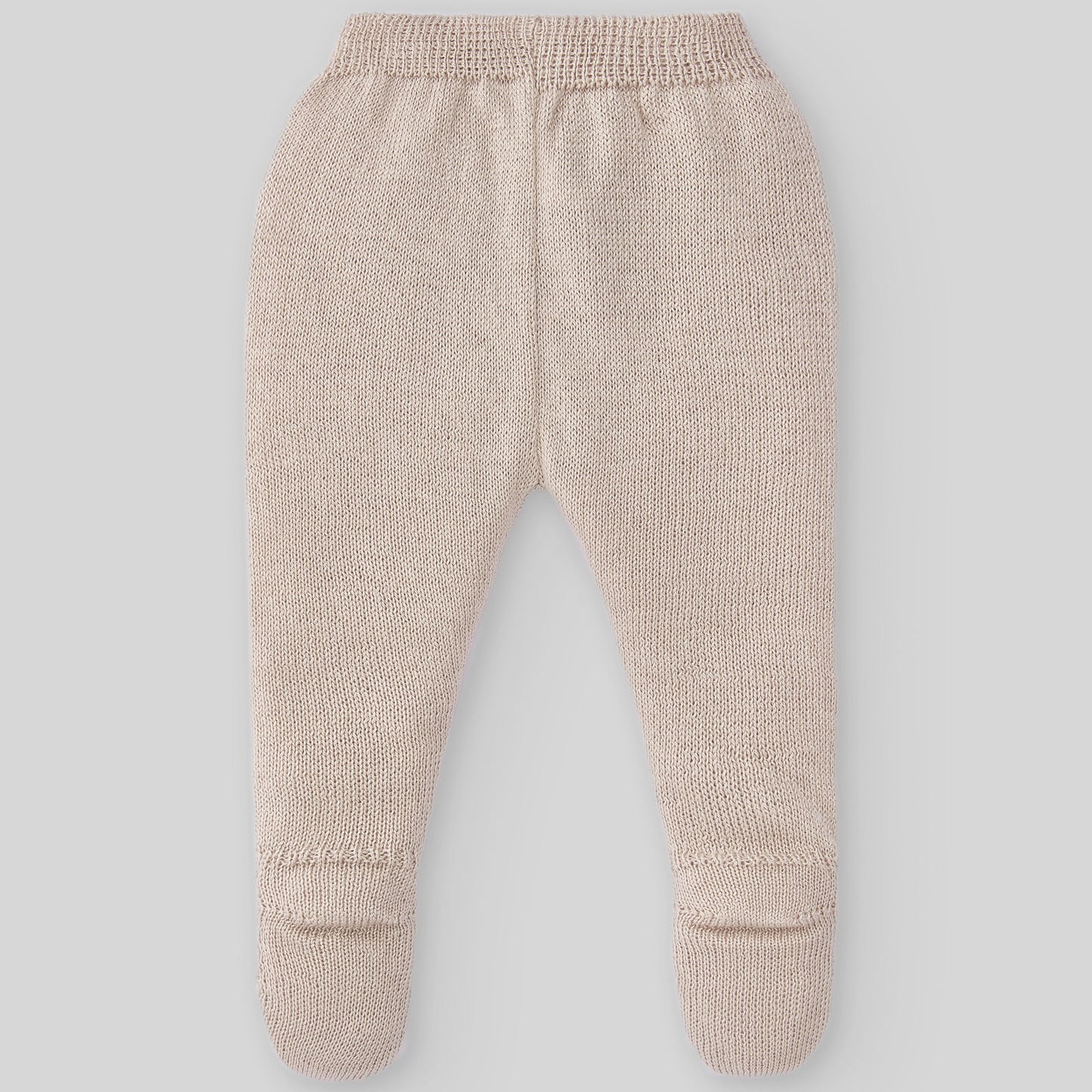 PAZ RODRIGUEZ 3-piece playsuit with foot Cotton-Cashmere Cream-Beige