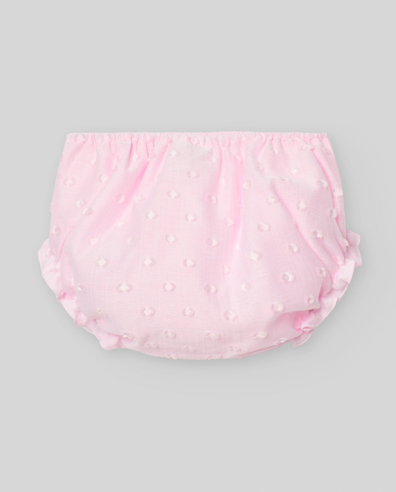 PAZ RODRIGUEZ Vestito+Coulotte Organza Plumetis Rosa-Bianco Primavera-Estate