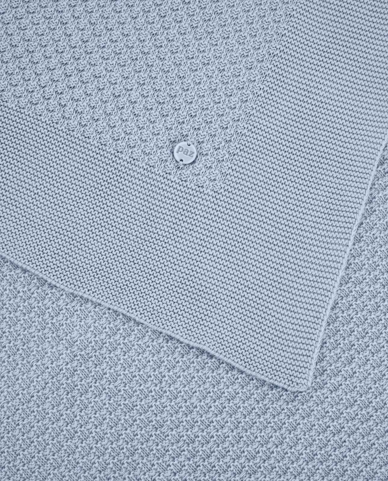 PAZ RODRIGUEZ Coperta Filo Cotone Azzurro Cielo Primavera-Estate