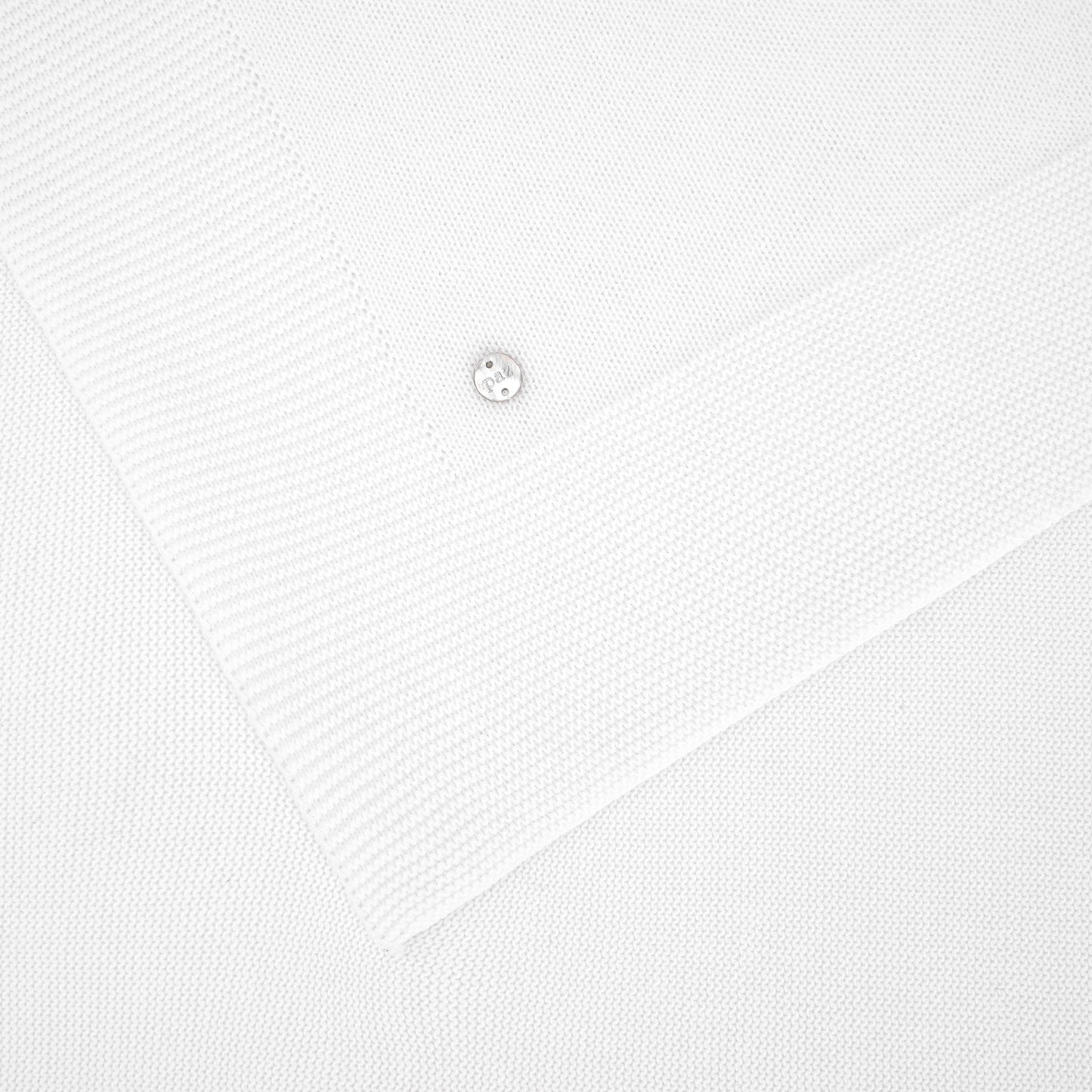 PAZ RODRIGUEZ Coperta Basic Filo Cotone Bianco Primavera-Estate
