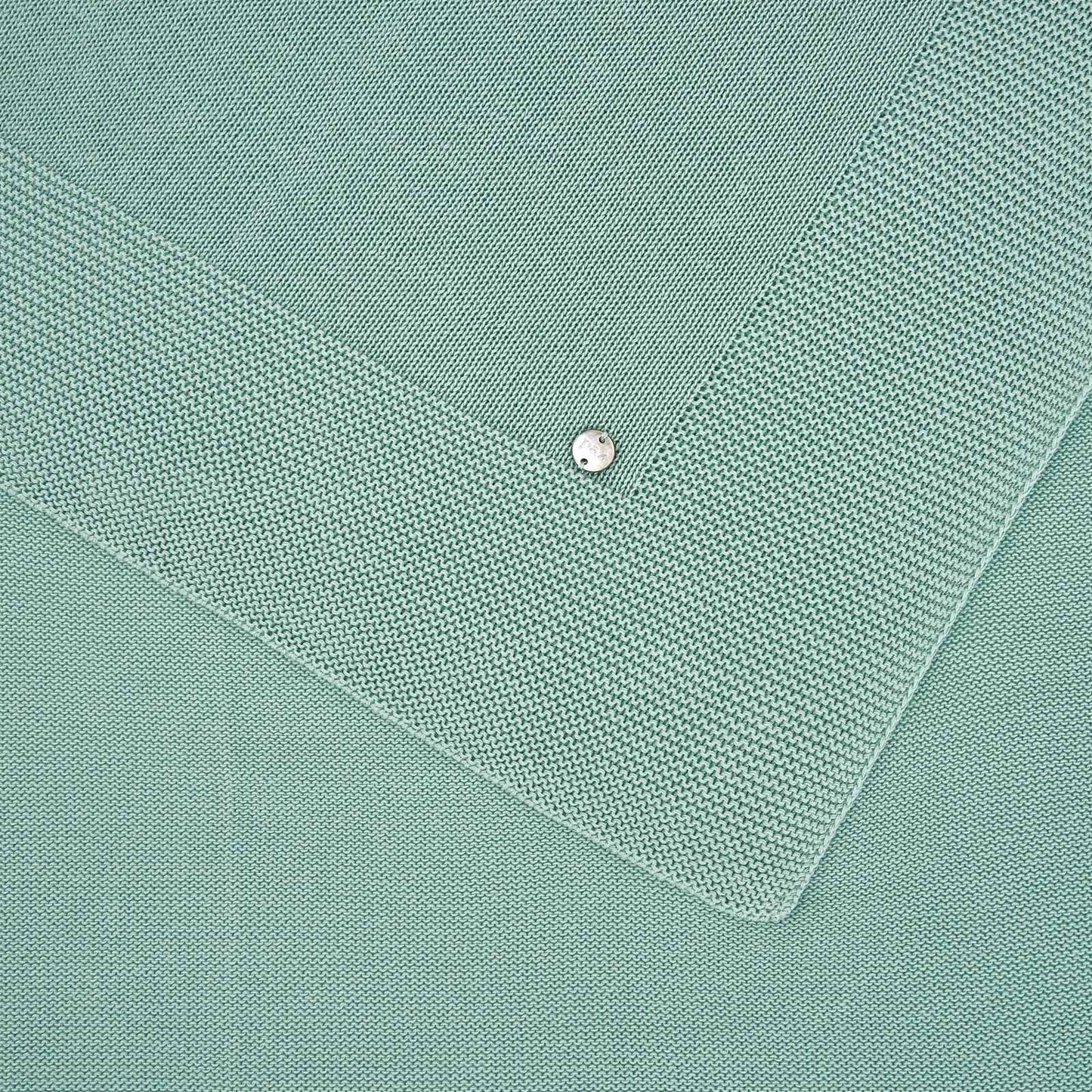PAZ RODRIGUEZ Coperta Filo Cotone Verde Acqua Primavera-Estate