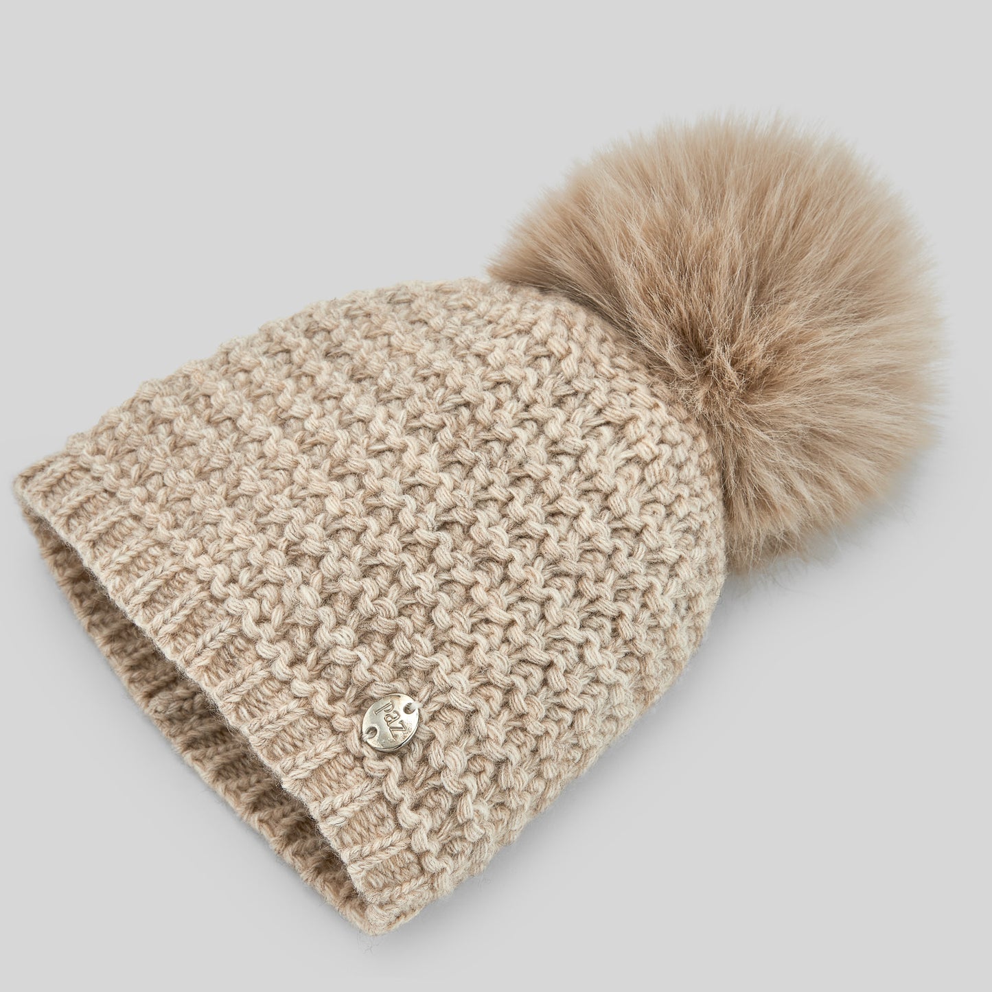 PAZ RODRIGUEZ Wool Hat with Oat Pom Pon