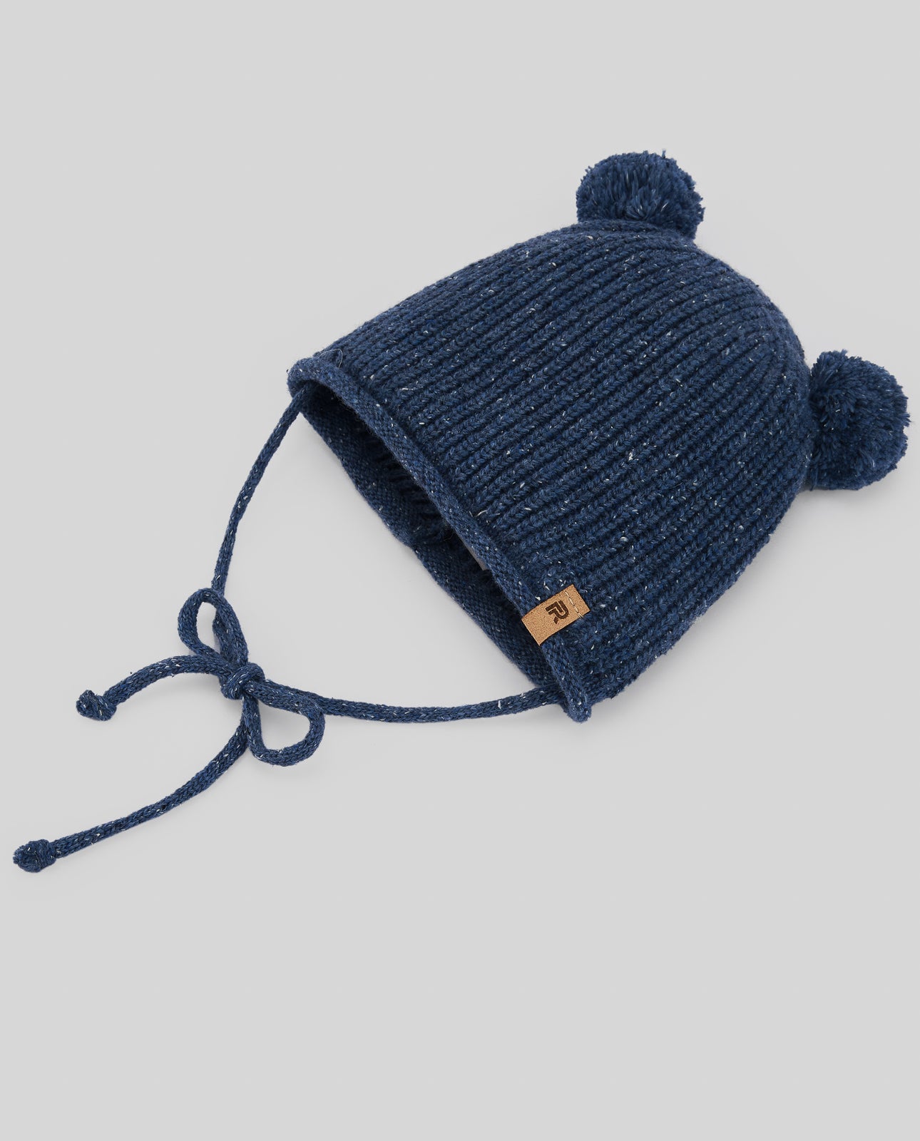 PAZ RODRIGUEZ Cappello Baby con Pom Pon Blu Melange Autunno-Inverno