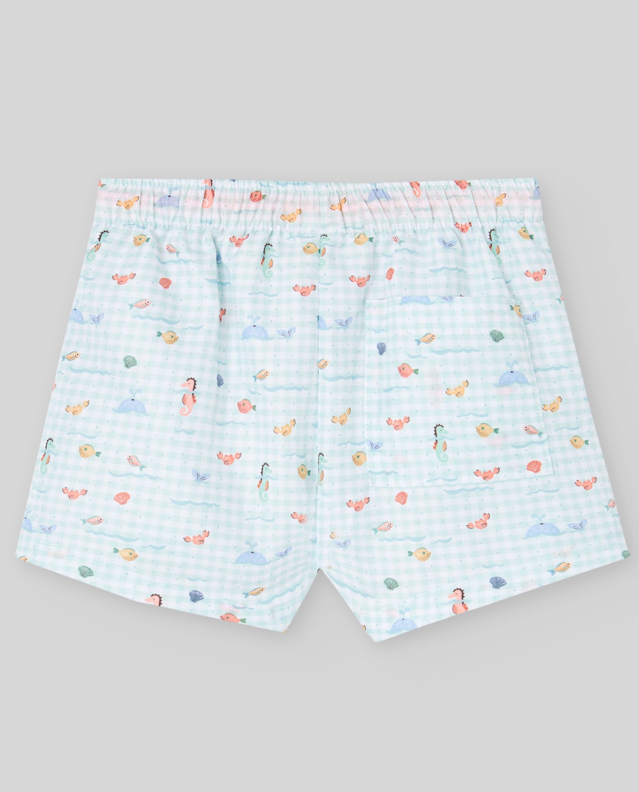 PAZ RODRIGUEZ Costume Boy Boxer Verde Acqua Fantasia Multicolore Pesciolini