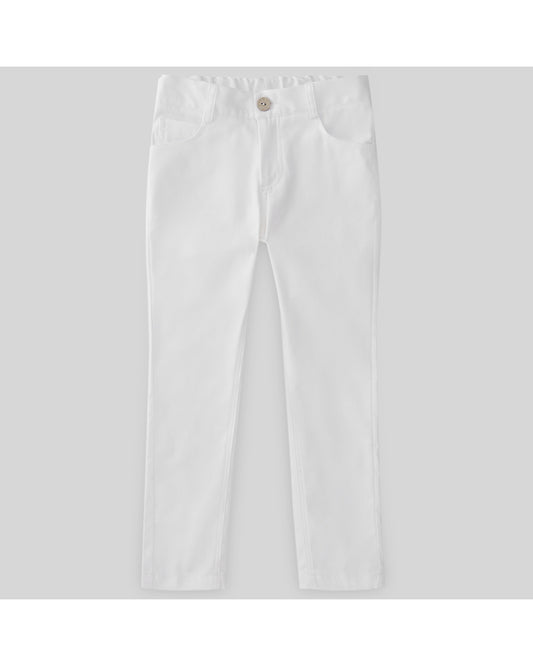 PAZ RODRIGUEZ Pantalone Cotone Bianco