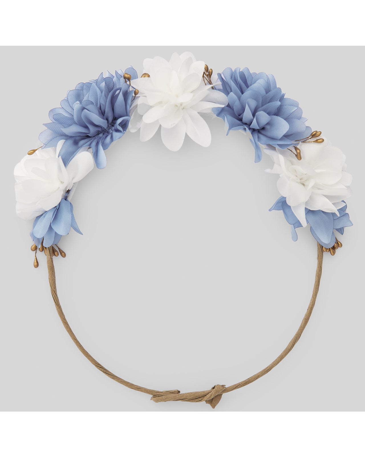 PAZ RODRIGUEZ Ceremony Chaplet Flowers Powder Blue-White