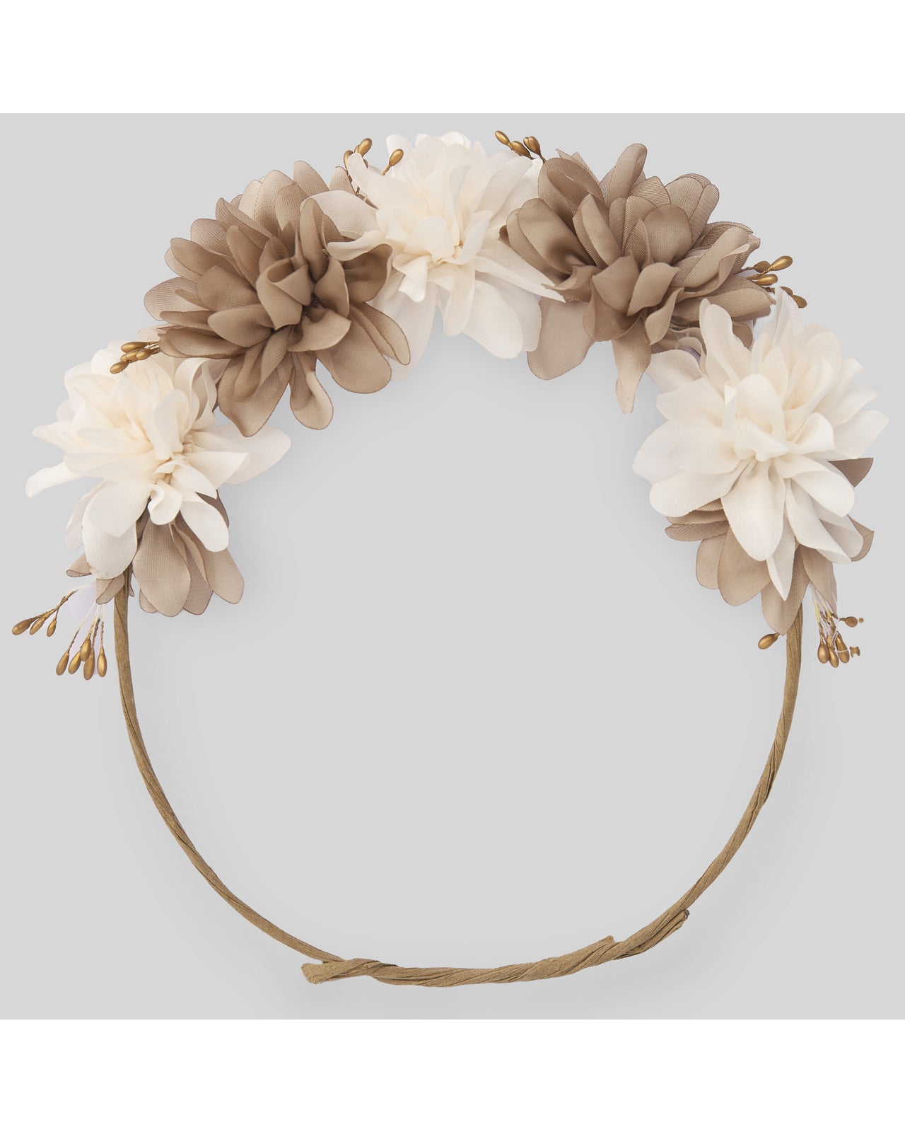 PAZ RODRIGUEZ Ceremony Chaplet Flowers Oats-Sand