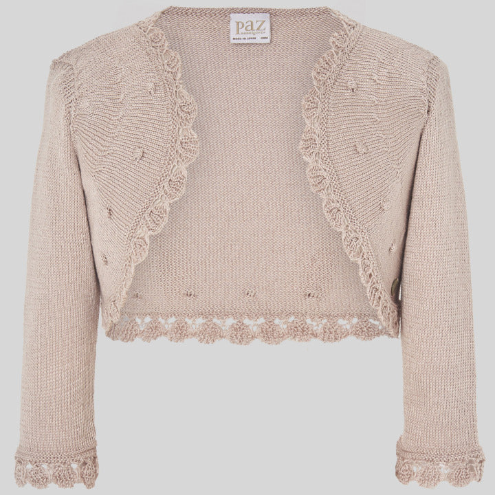 PAZ RODRIGUEZ Bolero Cotton Thread Antique Pink