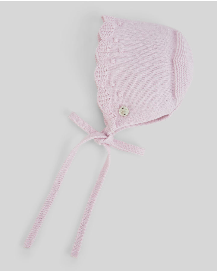 PAZ RODRIGUEZ Tutina con Cuffia Lana Merino Extrafine Rosa Autunno-Inverno