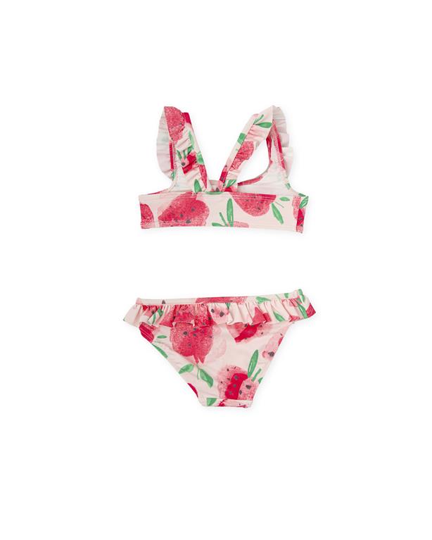 TUTTO PICCOLO Costume Bikini Fantasia Fragole Rosa Primavera-Estate