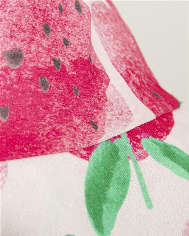 TUTTO PICCOLO Cappello Cotone Fantasia Fragole Rosa Primavera-Estate