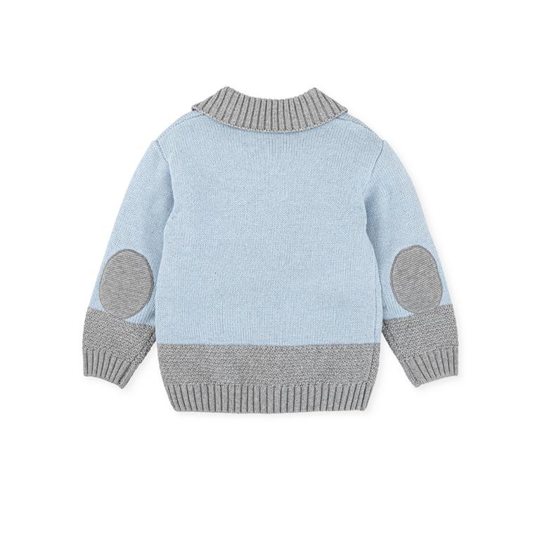 EVERYTHING SMALL Light blue-gray pullover
