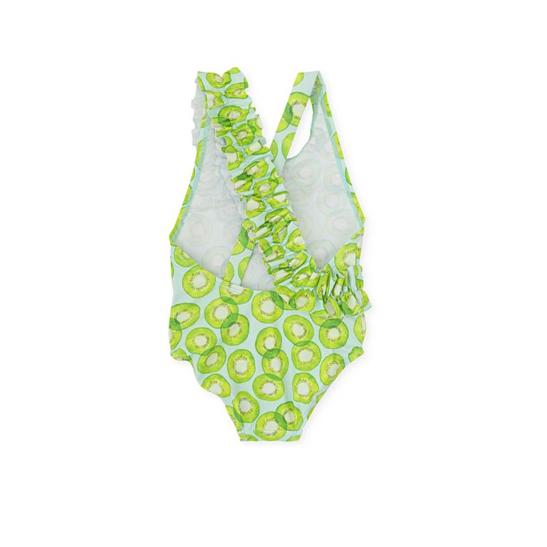 ALL SMALL Green Kiwi Pattern One-Piece Swimsuit