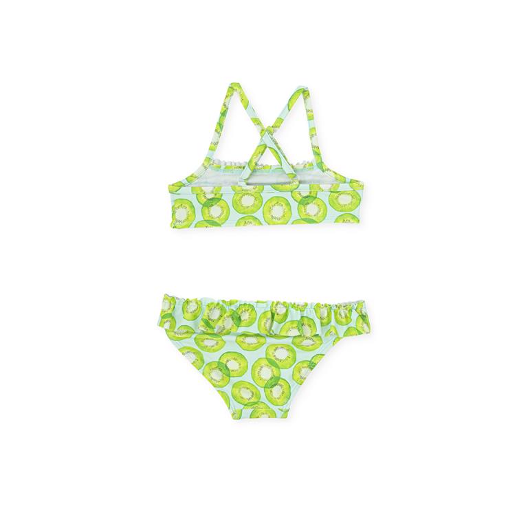 ALL SMALL Green Kiwi Patterned Bikini Swimsuit