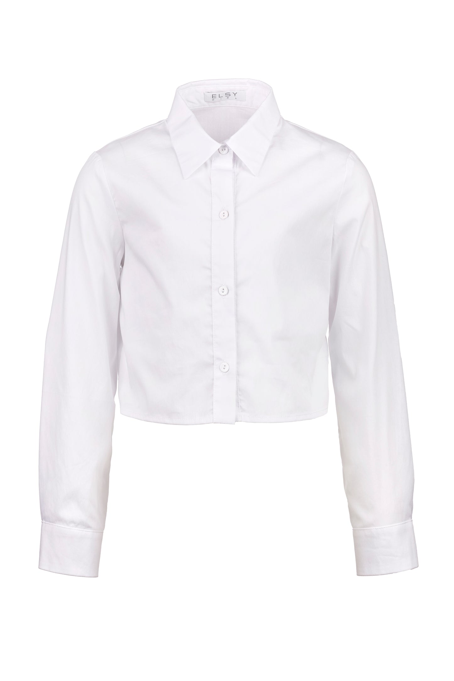 ELSY Girl Camicia Cropped Bianca