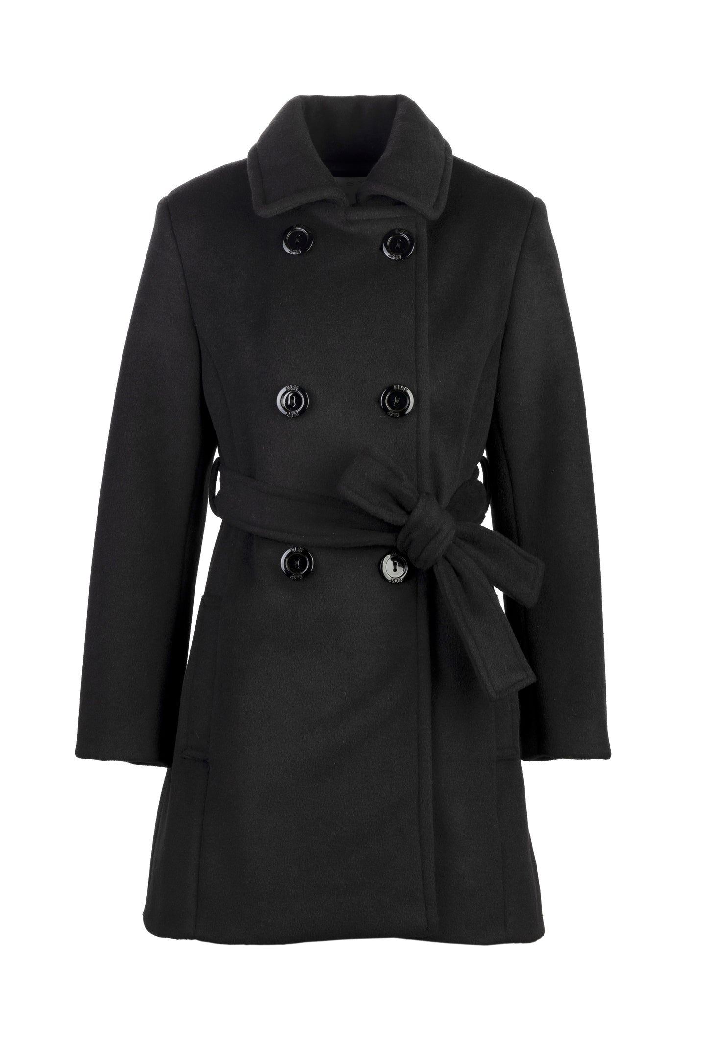 ELSY Girl Cappotto Doppiopetto Nero