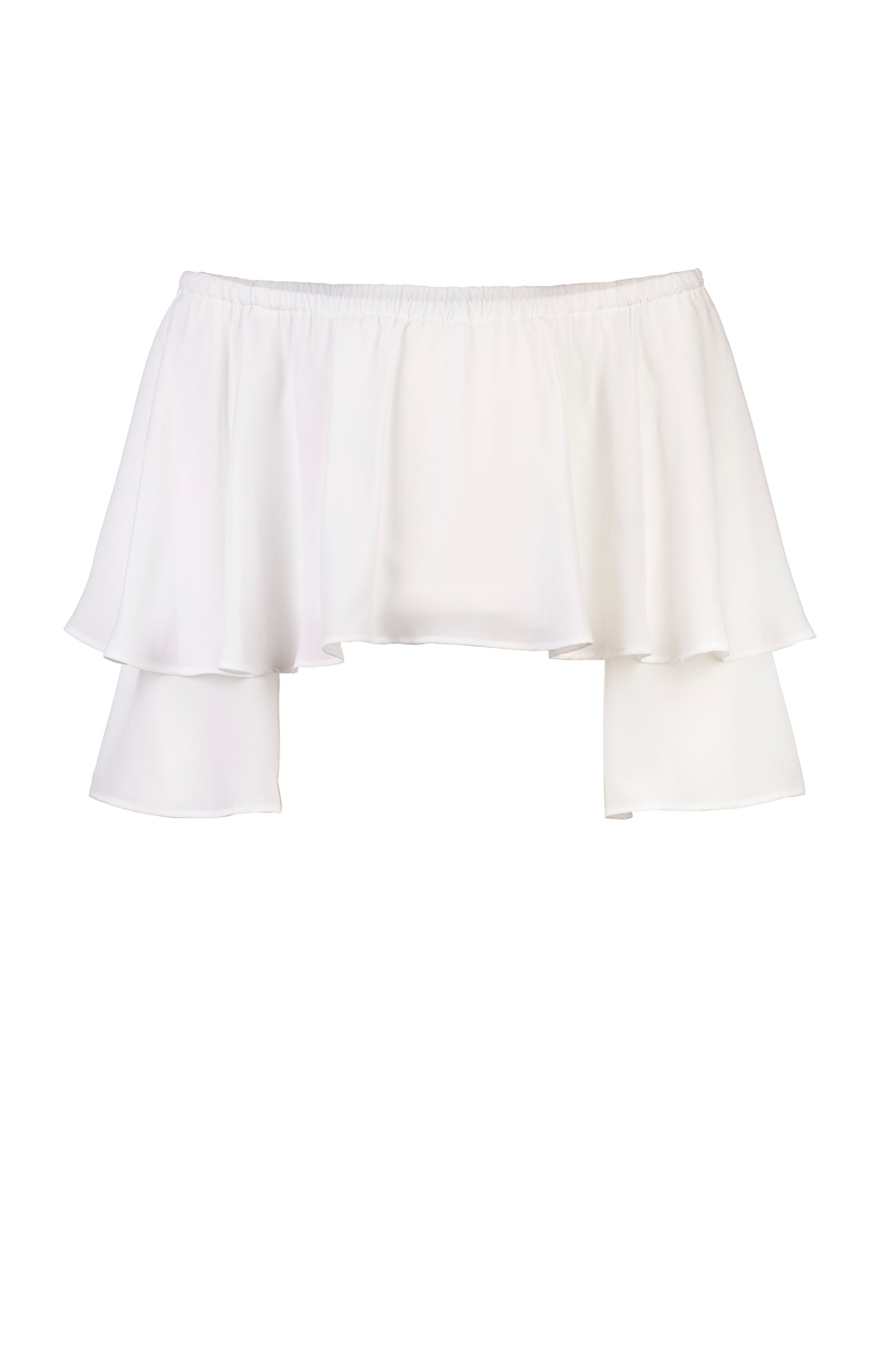 ELSY Girl Top Cropped Georgette Yogurt