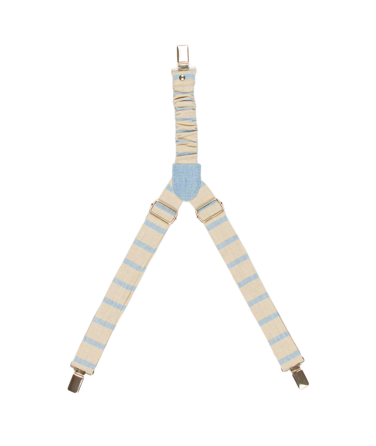 LE BEBE' ENFANT Completo neonato Cerimonia 5 Pezzi Cotone-Lino Beige-Celeste