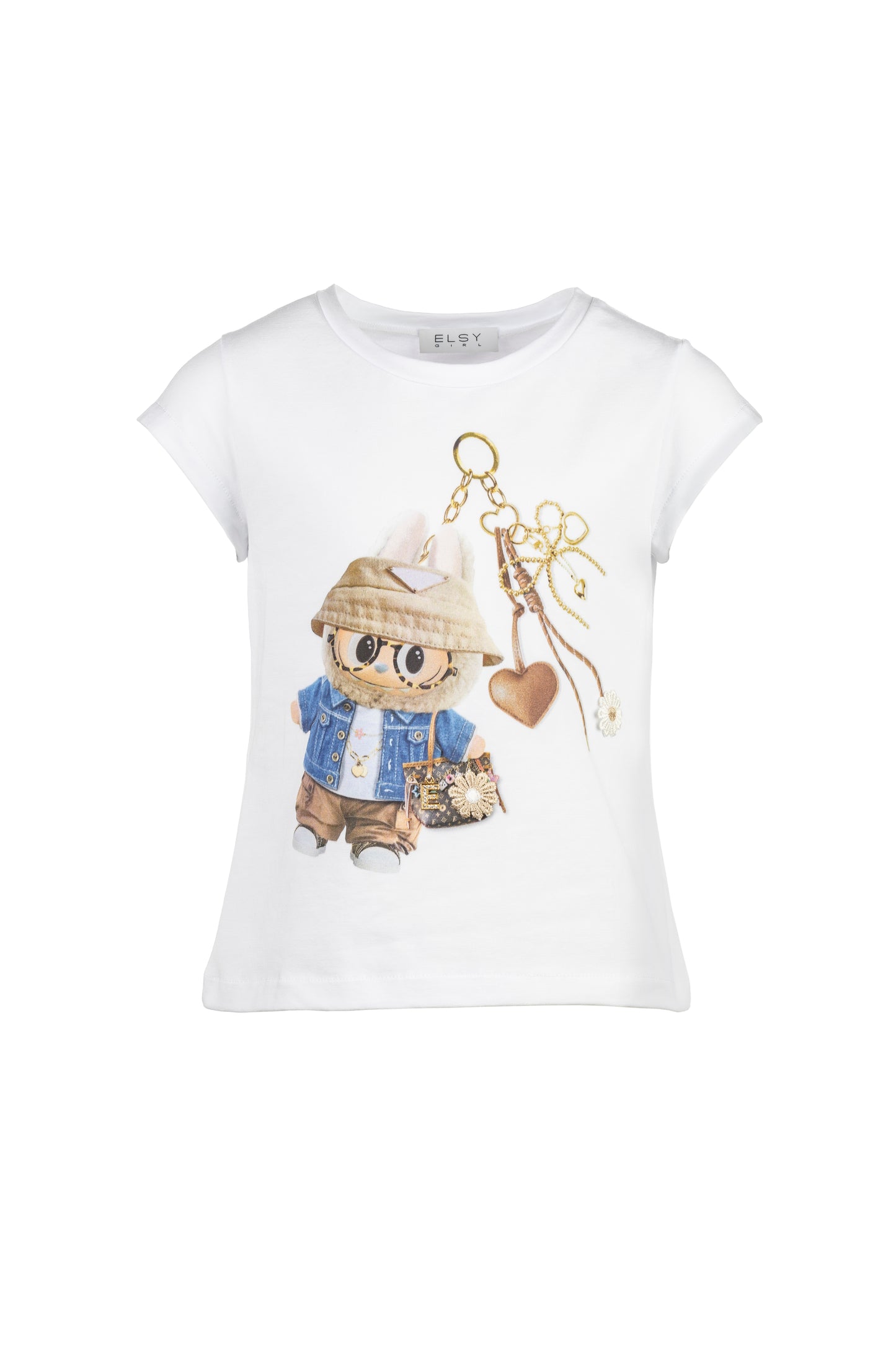 ELSY Baby T-Shirt Bianca Fantasia Primavera-Estate
