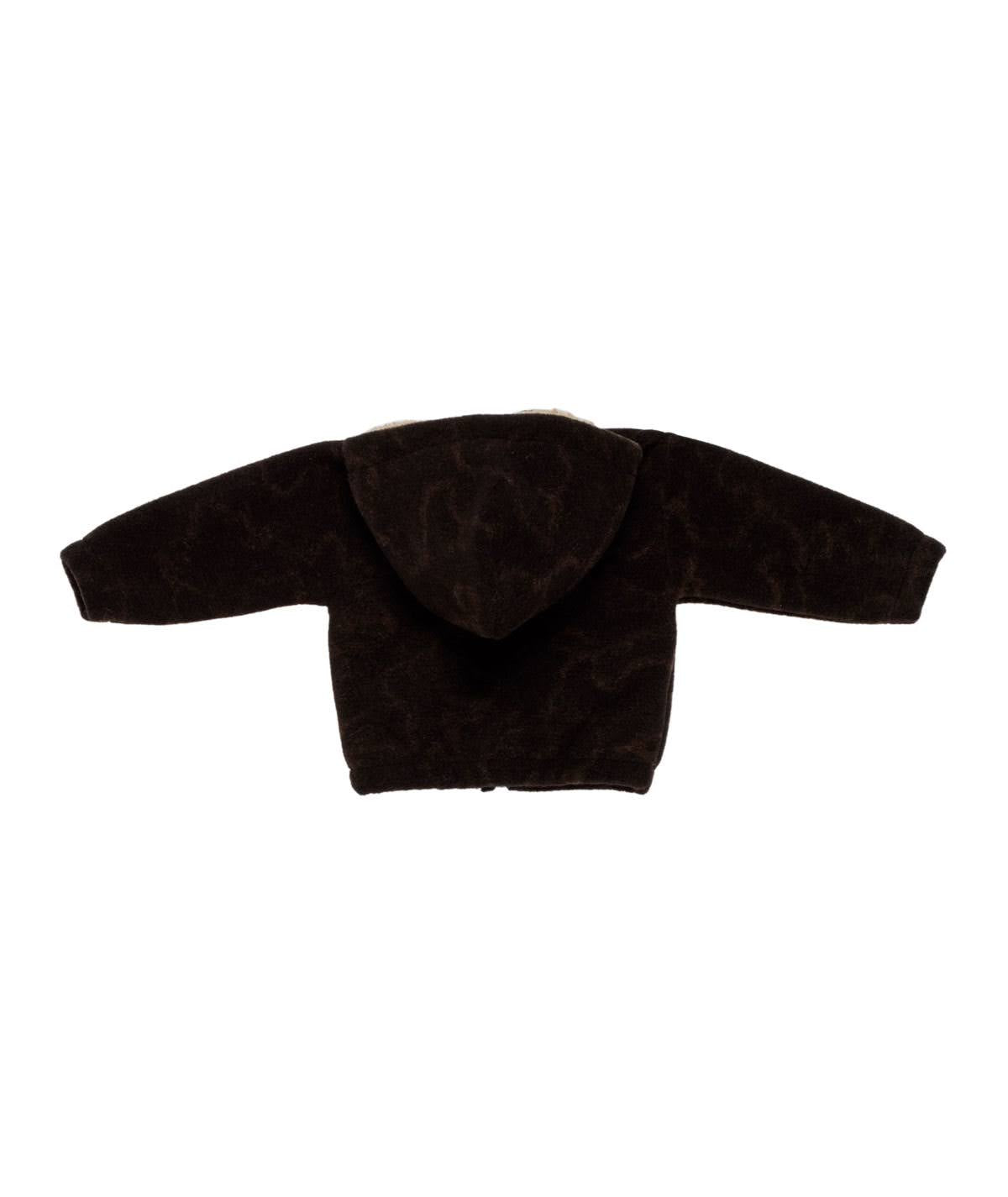 MANUEL RITZ Giubbino Baby con Cappuccio Marrone Camouflage Autunno-Inverno