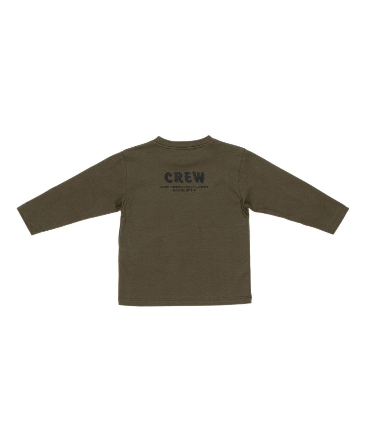 MANUEL RITZ T-shirt Boy Verde Militare Autunno-Inverno