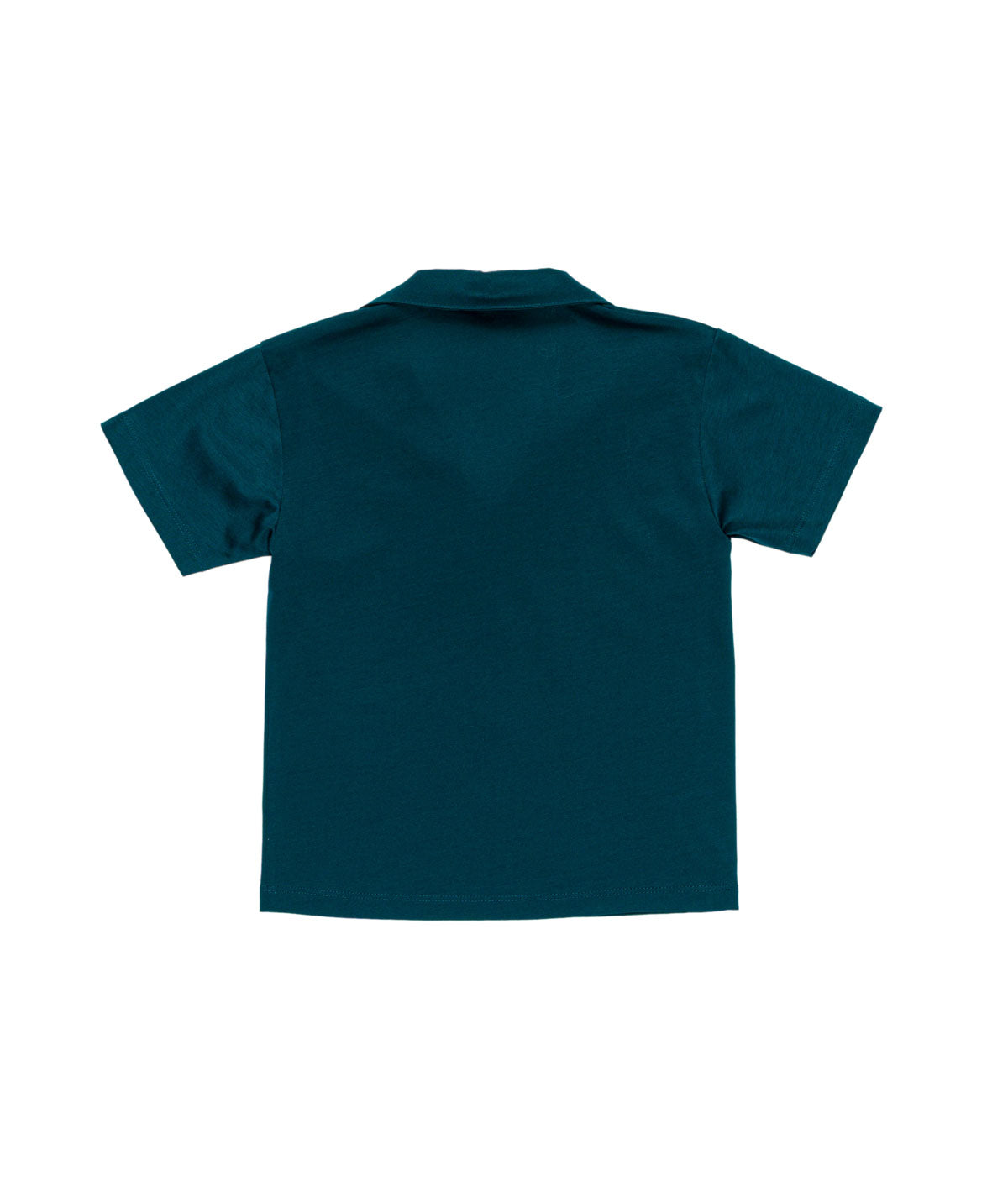 MANUEL RITZ Polo Boy Manica Corta color Laguna Scuro Priimavera-Estate