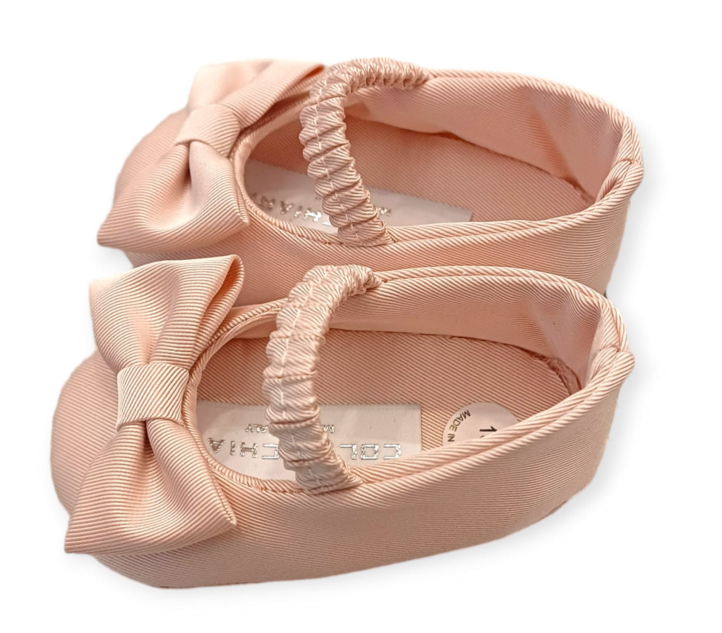 COLORICHIARI Scarpina Raso con Fiocco Rosa Antico