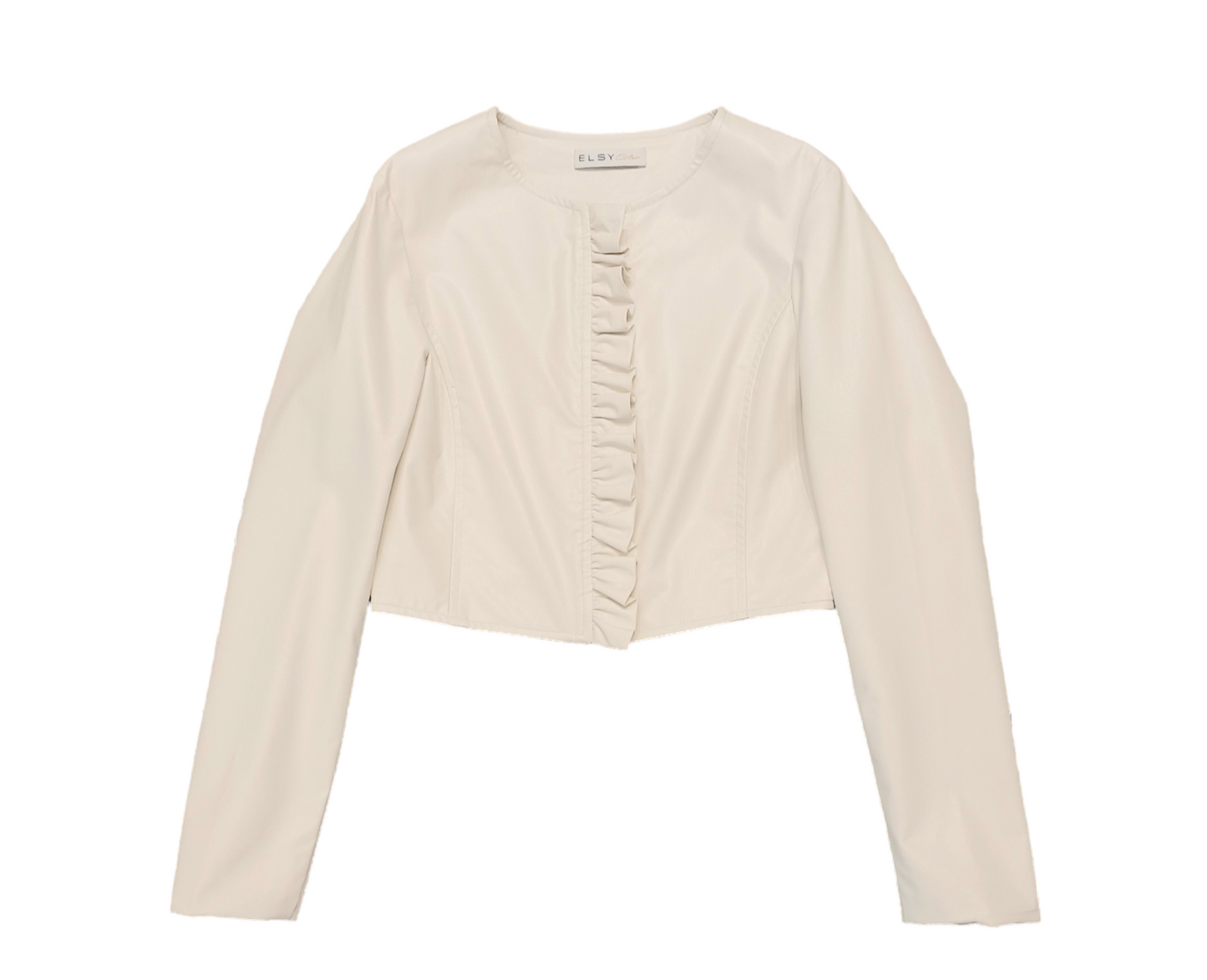 ELSY Giacchino ecopelle color yogurt