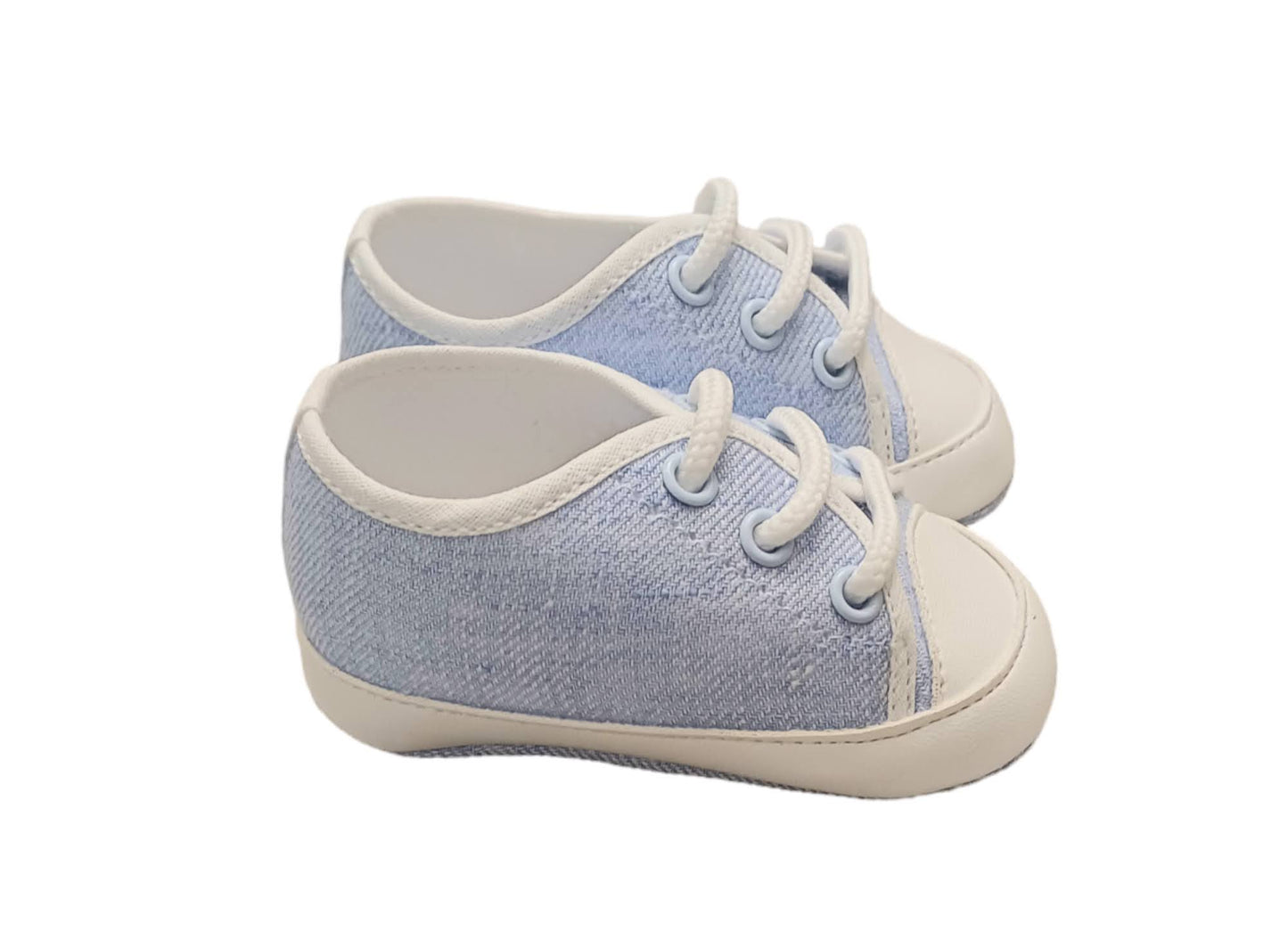 COLORICHIARI Scarpine Sneakers Tessuto-Pelle Cielo-Bianco Primavera-Estate