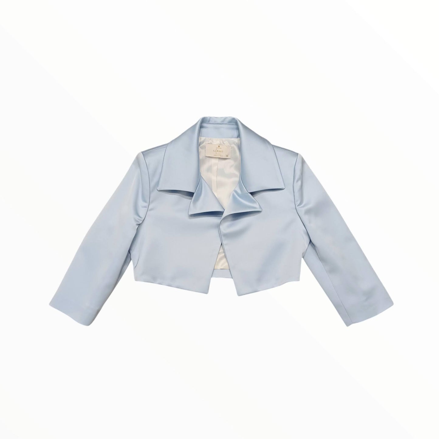 COLORICHIARI Giacchino Corto in Raso Celeste