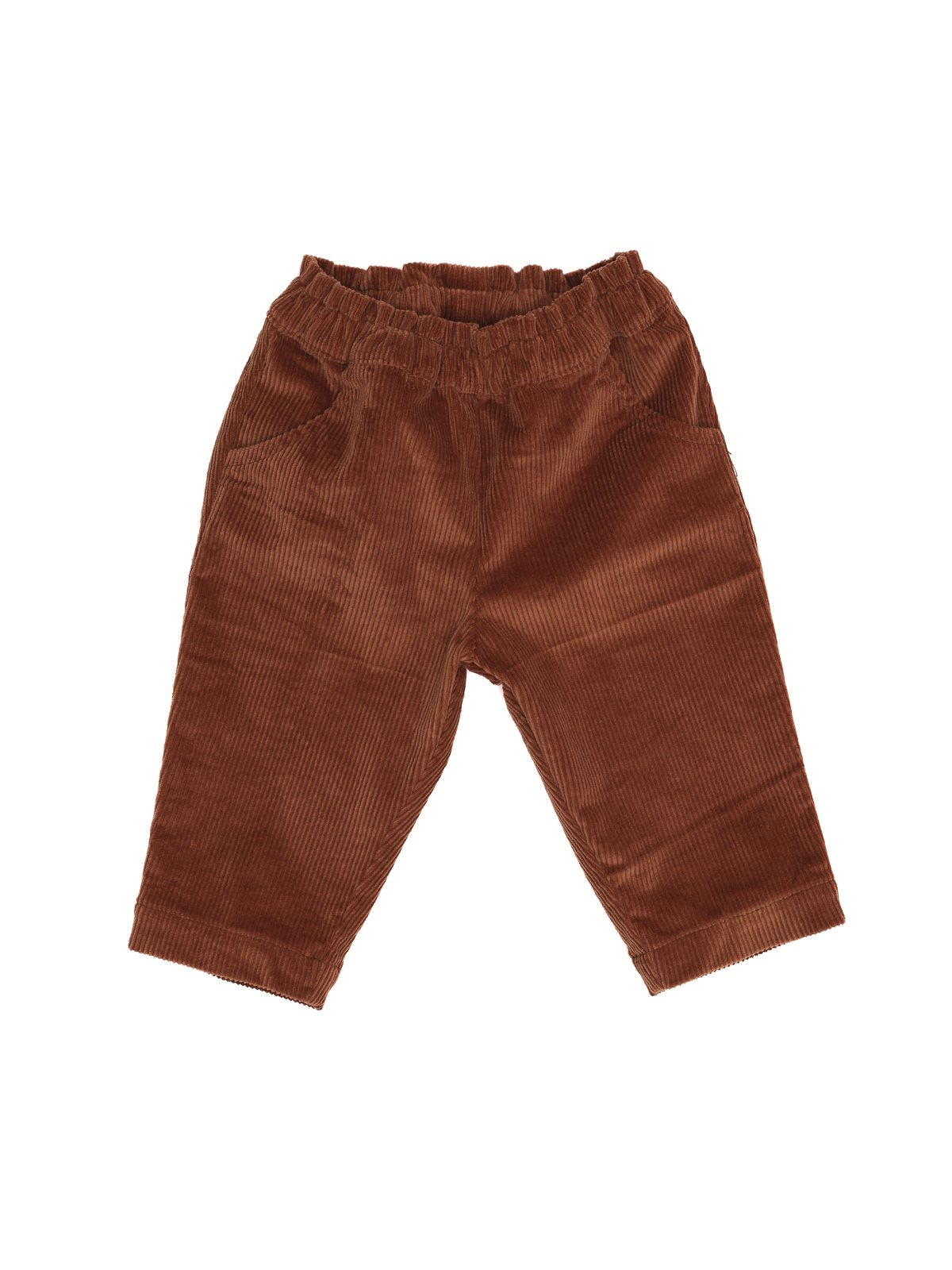 MALVI & CO. Isi Boy Pantaloni Velluto Righe Nocciola Autunno-Inverno