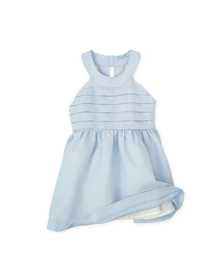 TUTTO PICCOLO Abito Cotone-Lino Azzurro Carta da Zucchero Primavera-Estate