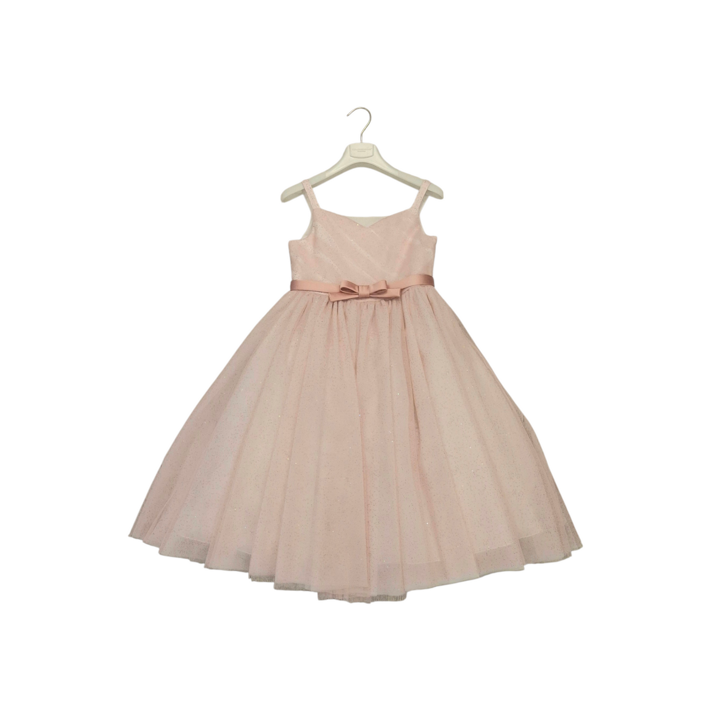 COLORICHIARI Abito Cerimonia Tulle Rosa Corallo Primavera-Estate