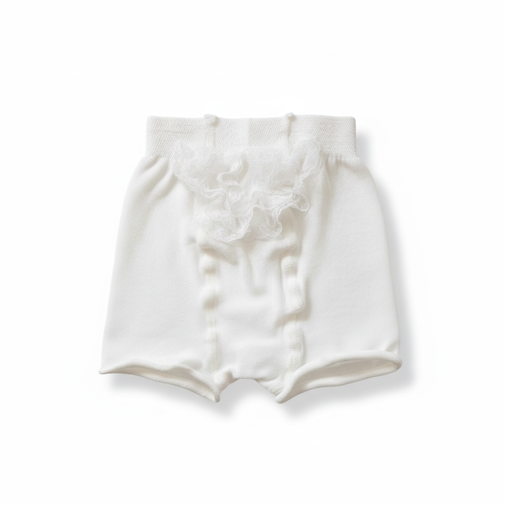 STORY LORIS Culotte Cotone con Pizzo Bianco Primavera-Estate