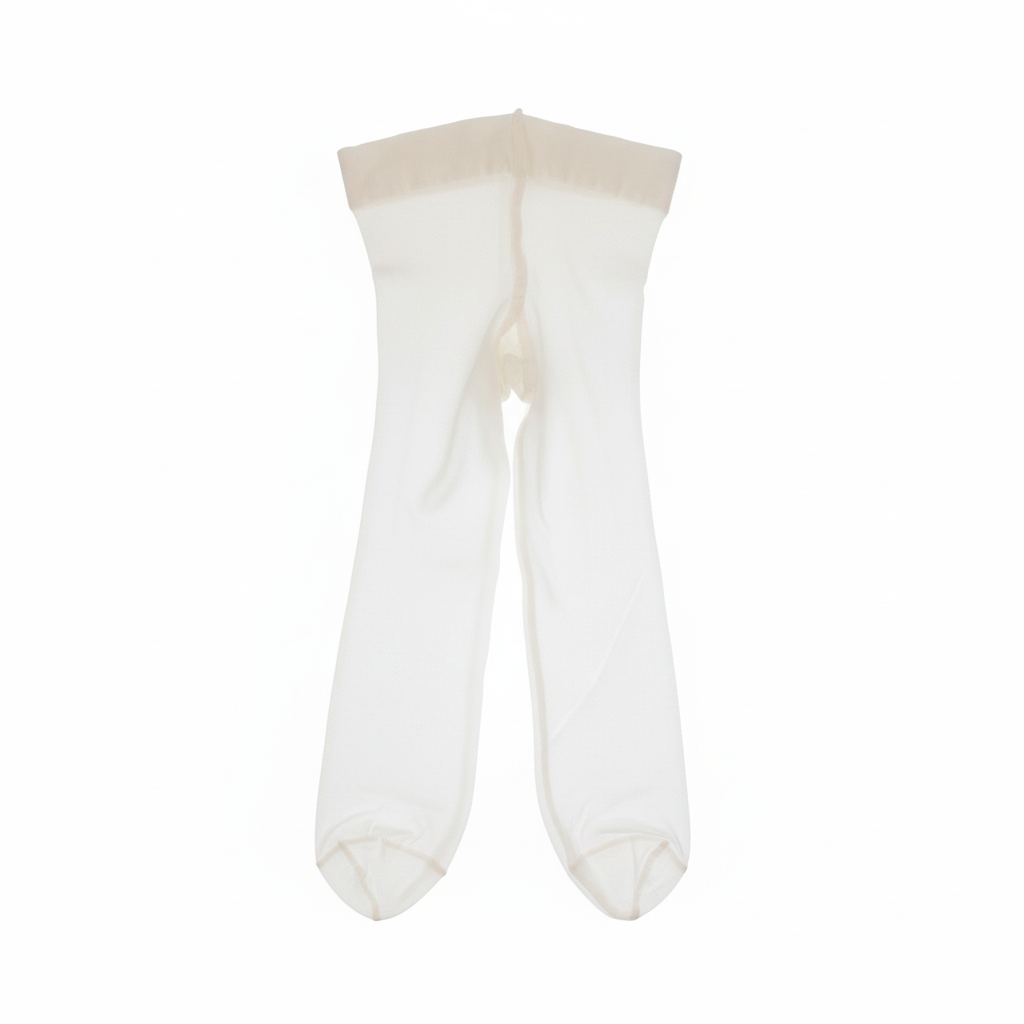 STORY LORIS Collant Tulle Microrete Rouge Pizzo Avorio Primavera-Estate