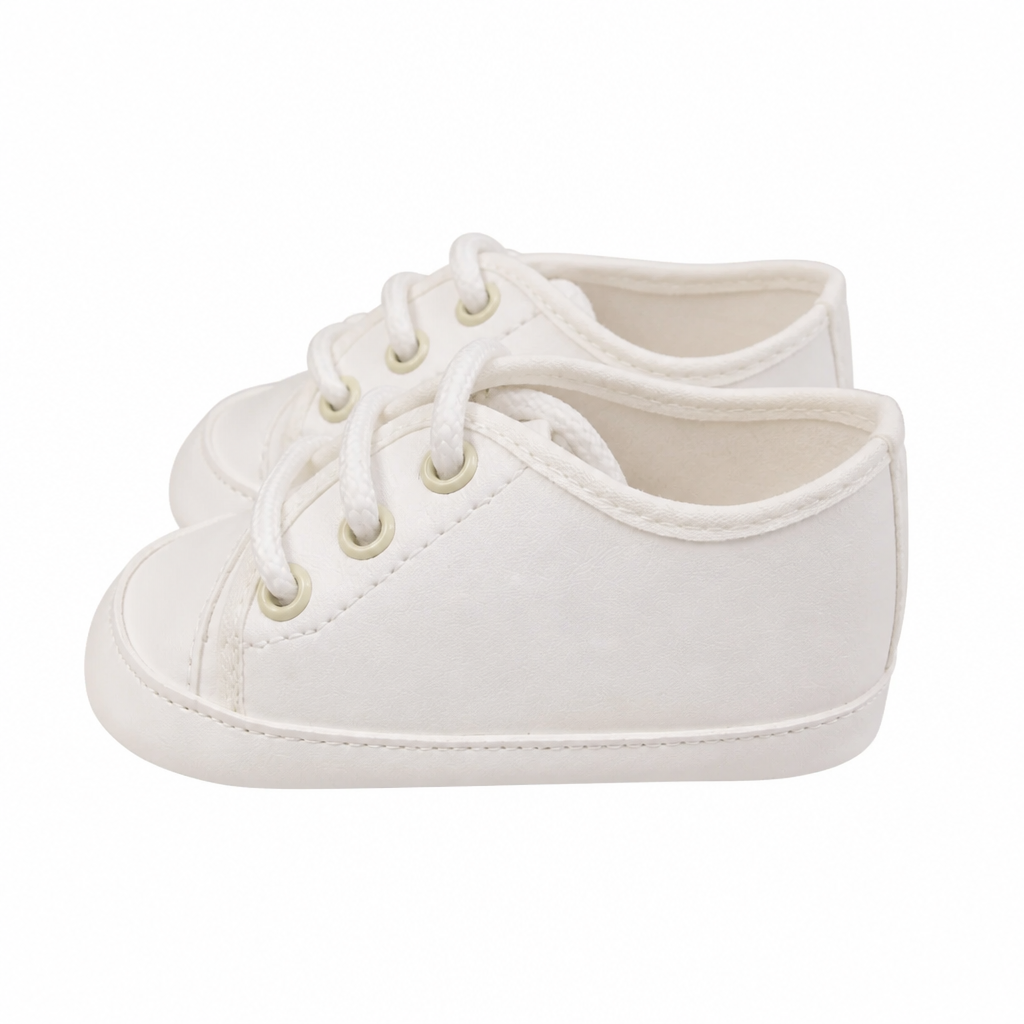 COLORICHIARI Sneakers Baby Pelle Bianco Latte Autunno-Inverno
