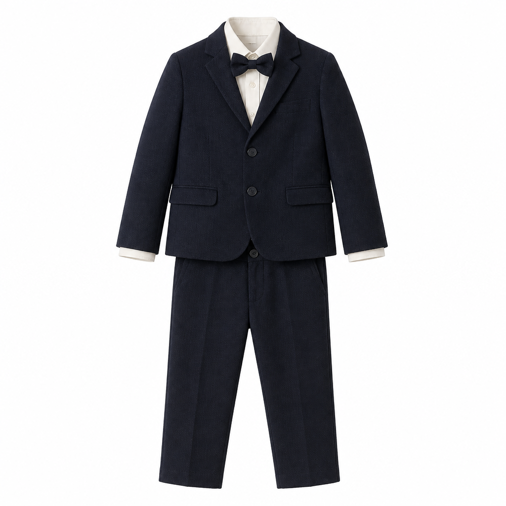MANUELL & FRANK Completo Boy Cerimonia 4 pezzi Blu Navy Autunno-Inverno