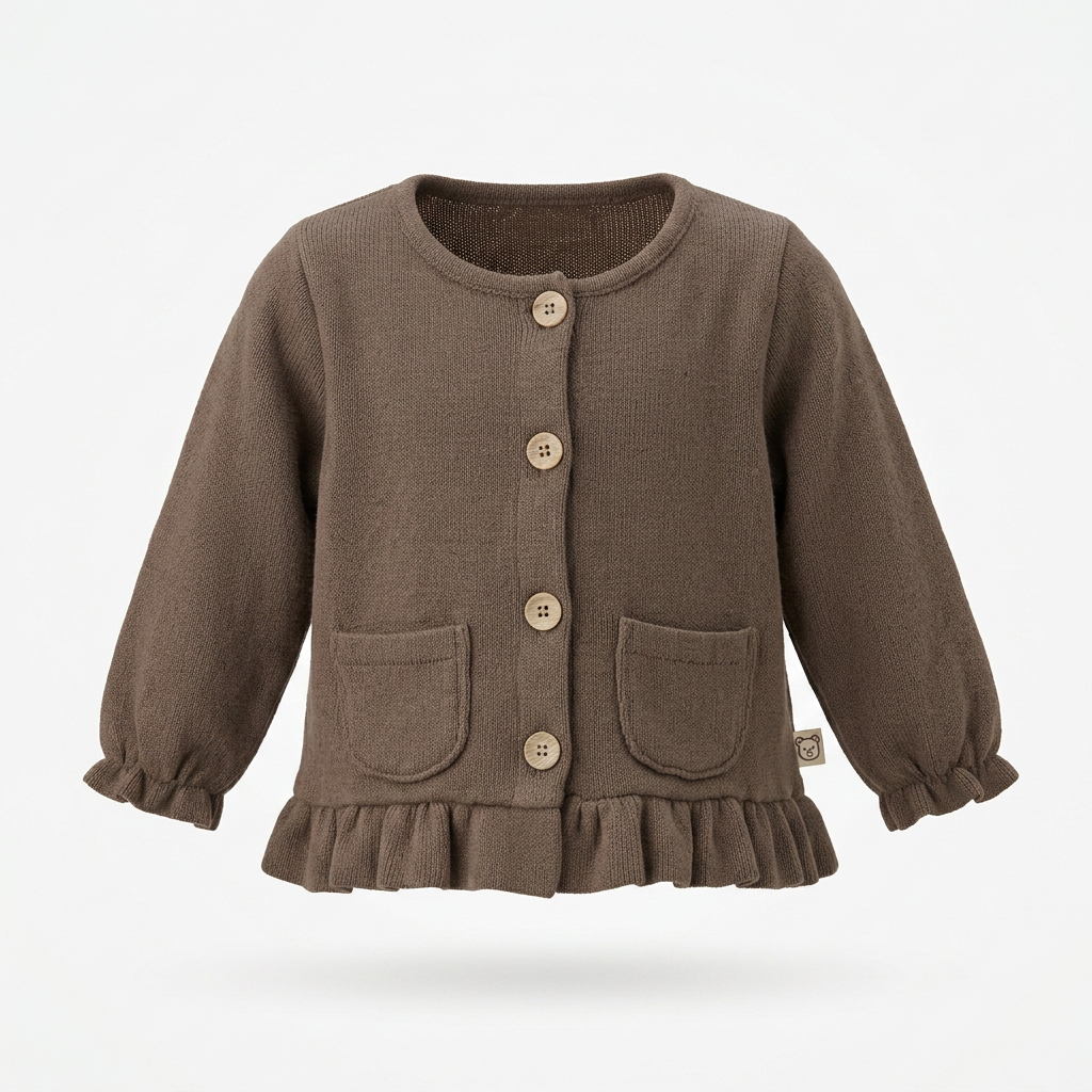COCCODE' Cardigan Caldo Cotone Fondente Autunno-Inverno