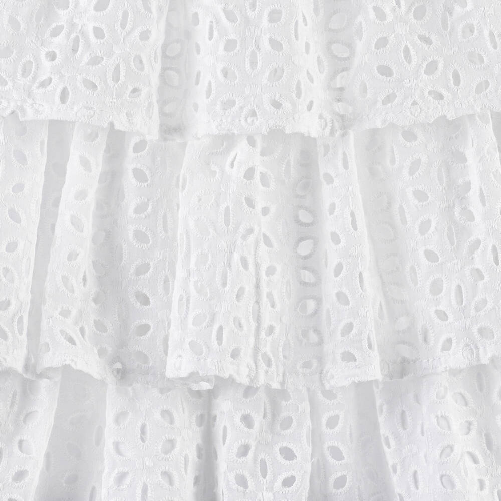 TUTTO PICCOLO Vestito Pizzo Sangallo Bianco