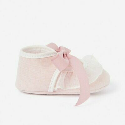 PAZ RODRIGUEZ Antique pink baby shoe
