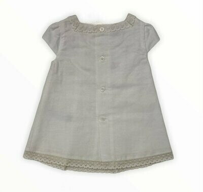 PAZ RODRIGUEZ Set 2 pz Vestito+Coulotte Cerimonia Panna-Avorio Primavera-Estate