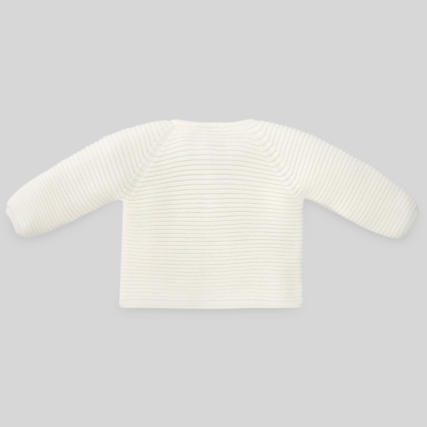 PAZ RODRIGUEZ Cardigan Lungo Panna in Lana Merino Extrafine Autunno-Inverno