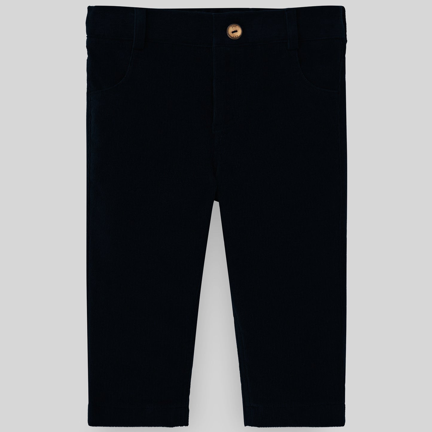 PAZ RODRIGUEZ Pantalone velluto microcoste blu navy