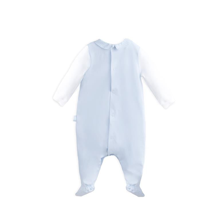 ALL SMALL One-piece Cotton White-Celestial Onesie