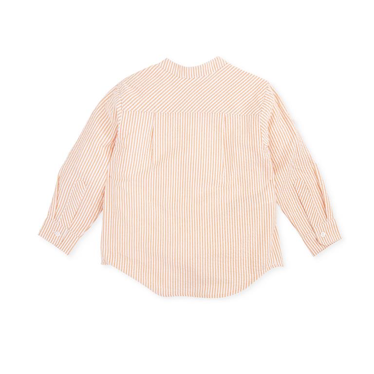 TUTTO PICCOLO Camicia Guru Righe Arancio-Bianco