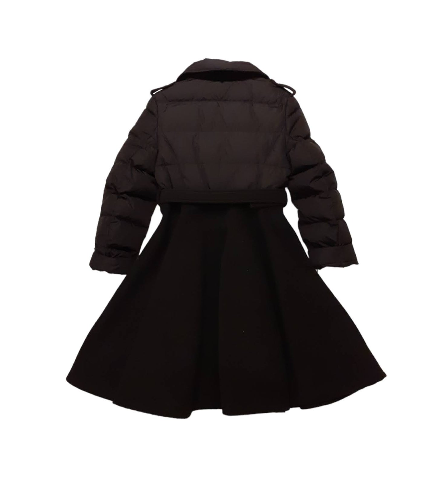 ELSY Girl Black-gold double-breasted down jacket