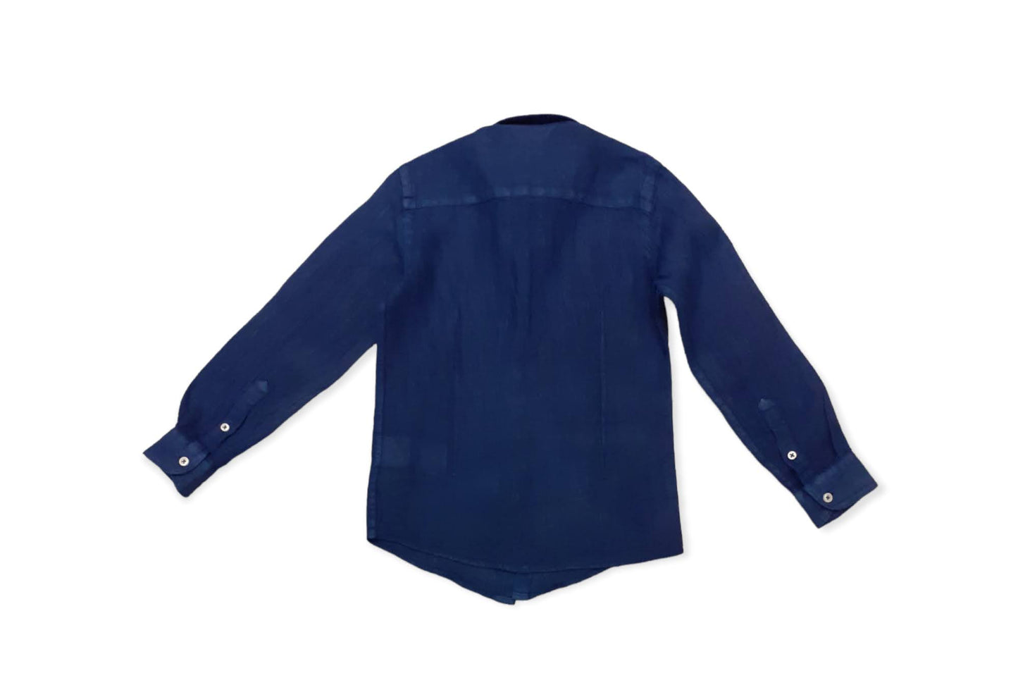 MANUEL RITZ Blue China Linen Shirt